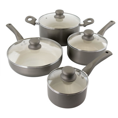 Gibson Newcrest 8 Pieces Aluminum Non Stick Cookware Set