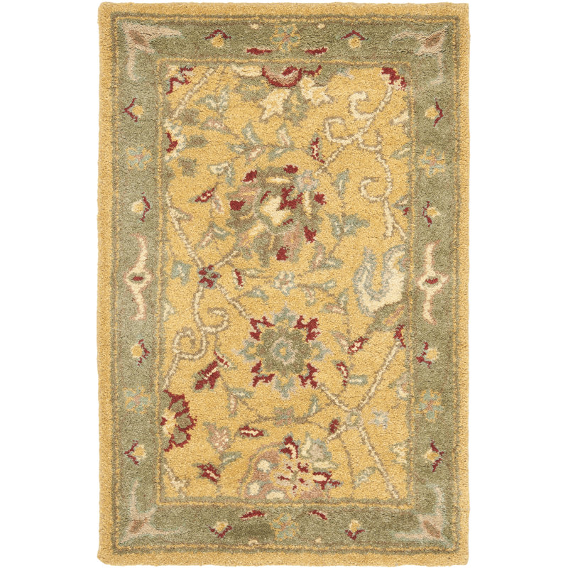Tapis oriental en laine touffeté à la main Dunbar, Rectangle 2 pi x 3 pi