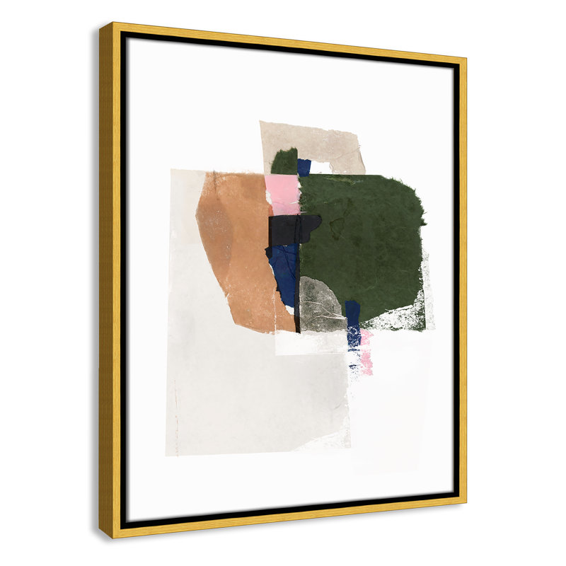«Patchwork P pièces I Print» par Casa Fine Arts, Or, H 21,5 po x l 17,5 po
