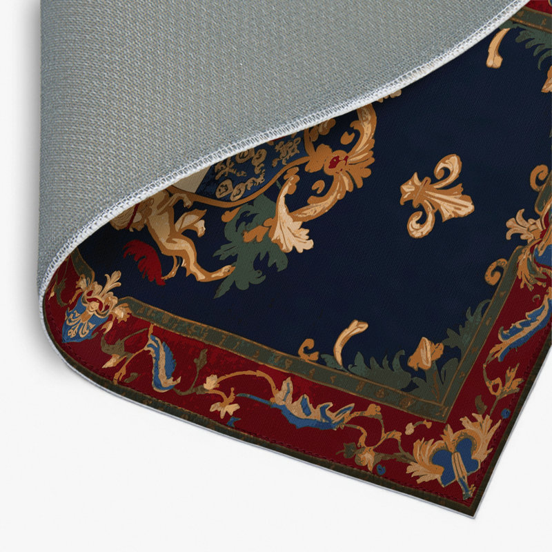 Tapis d'intérieur et d'extérieur brun français, Rectangulaire 2 pi x 3 pi