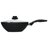 Swiss Diamond 11" Induction Non-Stick Alumimum Wok with Lid
