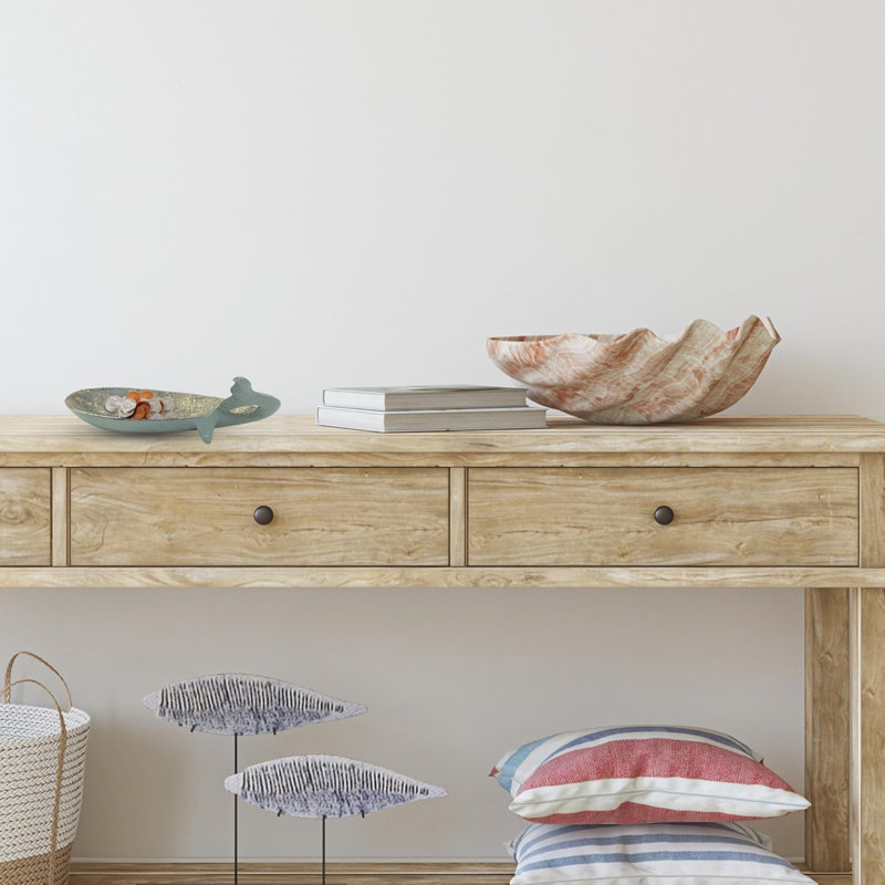Plateau à bijoux en fonte avec motif baleine