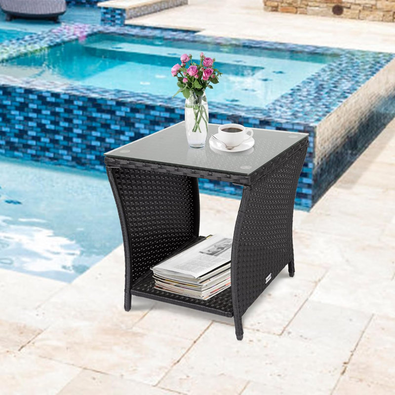 Table d'appoint Gitel, Noir