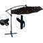 Housse solaire pour terrasse 10 pi - imperméable, 8 nervures, avec manivelle pour la résistance de parasol de terrasse de jardin, cour arrière-835539563