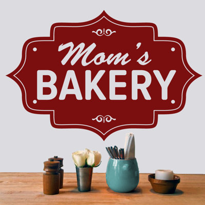 Décalcomanie murale pour la boulangerie maman