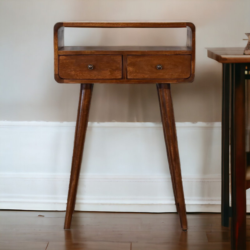 Livi Solid Wood Console Table, Chestnut