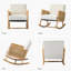 Annehild Rocking Upholstery Accent Chair with Rattan Arms-1816608279