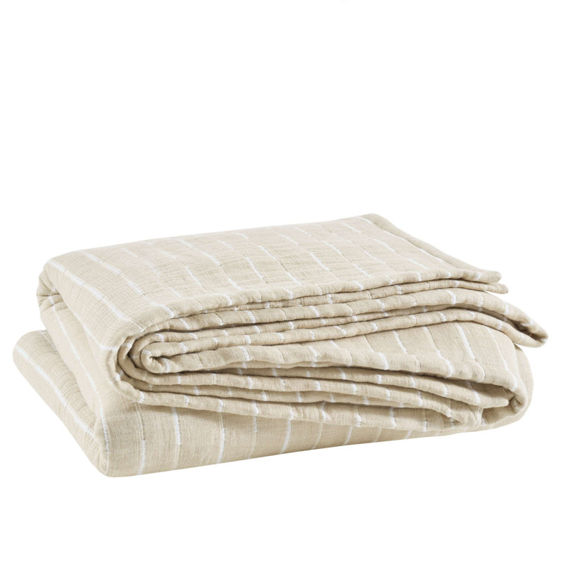 Marino Natural/Ivory Matelasse Coverlet, Twin/Twin XL Coverlet