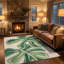 Tapis vert / crème Brandies