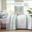 Ensemble de courtepointe rayée 3 pièces Boho Patchwork