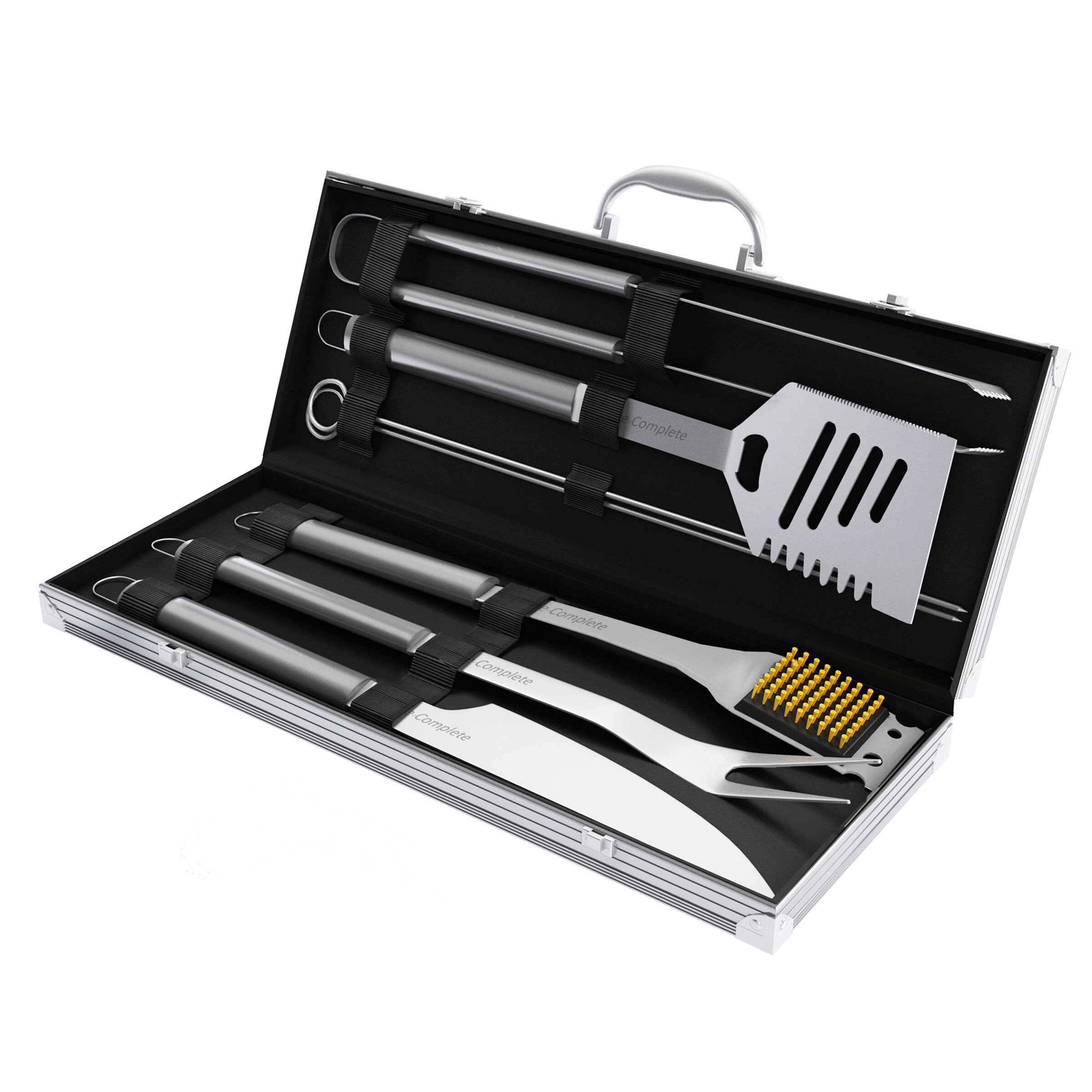122 Piece BBQ Set Tools Gift, Outdoor Stainless Steel BBQ Tool Set, Outdoor Cooking Accessories