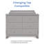 Commode double universelle à 6 tiroirs, certifiée Greenguard Gold-65622360