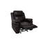 Fauteuil inclinable manuel berçant standard en similicuir de 37 po de largeur Salmi