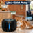 85oz/2.5L Automatic Indoor Pet Fountain with an LED light and water-level window, designed as a drinking dispenser for cats, pets, and small animals.