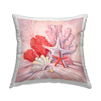 Floral Outdoor Throw Pillow