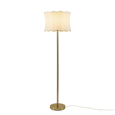 Lampe de table 1 pièce en céramique texturée avec abat-jour cannelé
