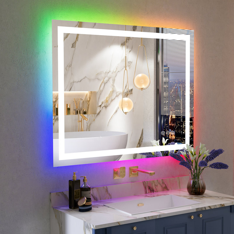 Miroir de salle de bain Lunara, 32" x 40", Rectangulaire
