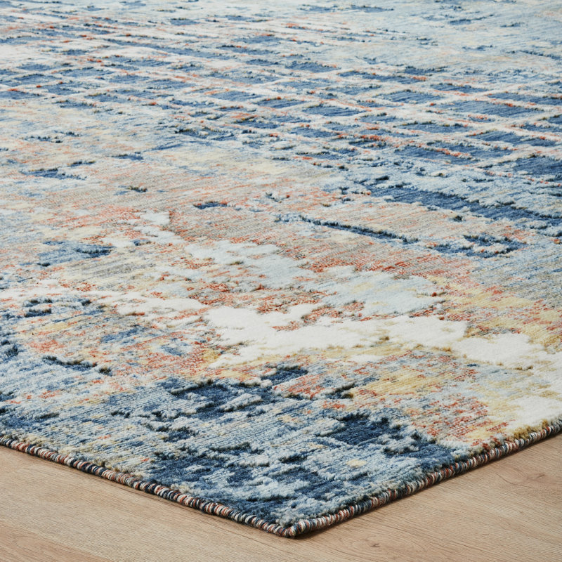 Bergess Wool Abstract Area Rug, Rectangle 8'6" x 11'6"