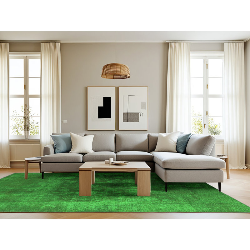 Emett Washable Oriental Indoor Rug, Rectangle 8' x 12'