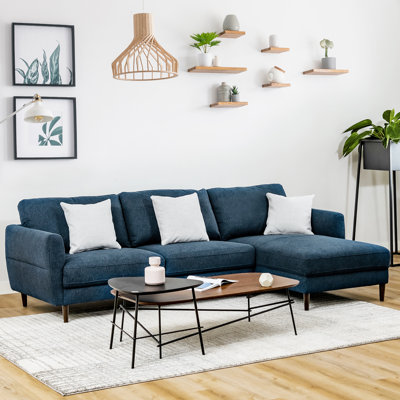 Assunta Upholstered L-Shaped Sectional Right Hand Facing