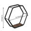 Tablettes flottantes hexagonales en métal Adaobi