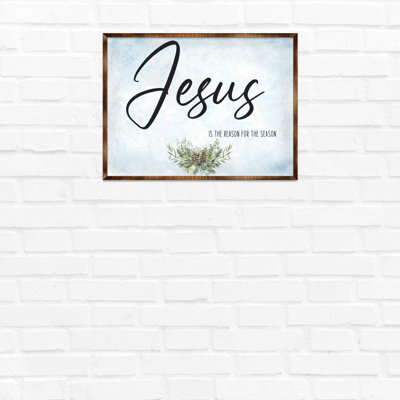 Jésus, art textuel sur bois