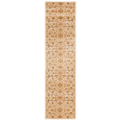 Tapis crème / doré tissé à la machine 80% polyester, 20% coton Lauren Ralph Lauren Adyson
