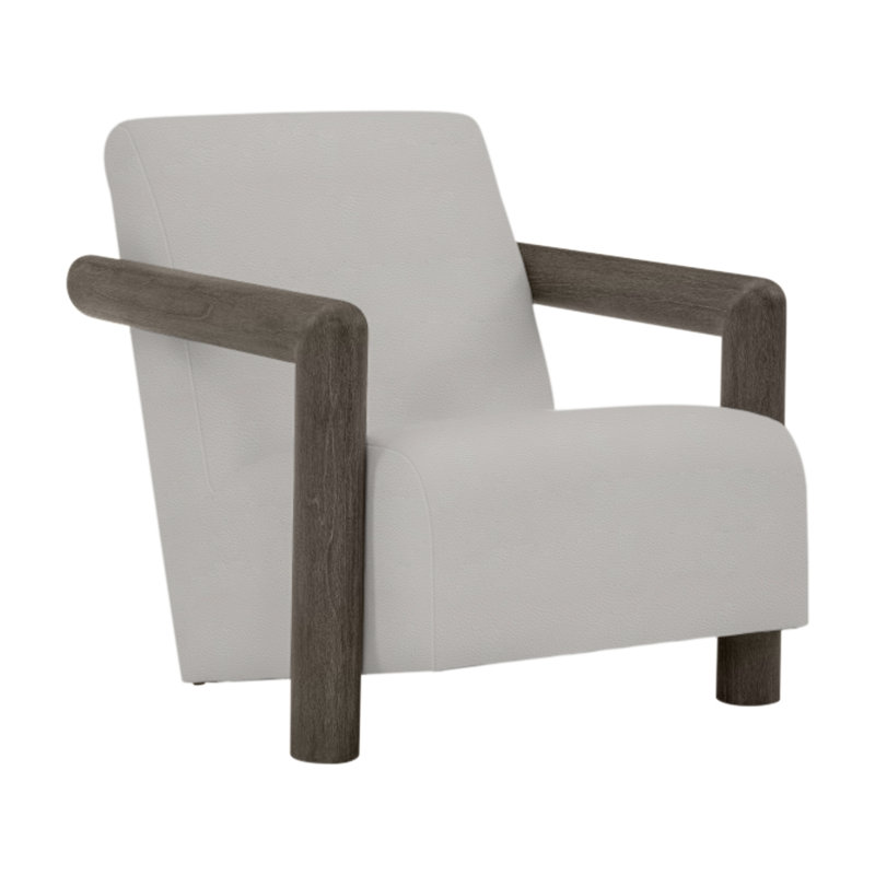 Mara Patio Chair with Cushions, Smoked Truffle, Light Grey Vinyl 6503-010