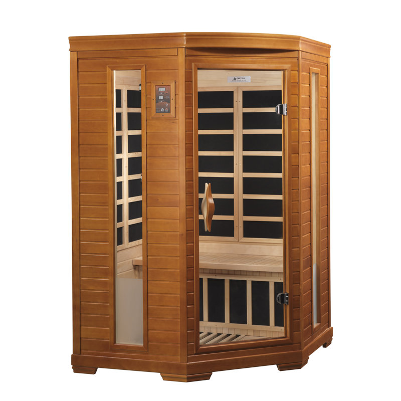 Dynamic Infrared 2 - Person Bluetooth Compatible FAR Infrared Sauna in Hemlock