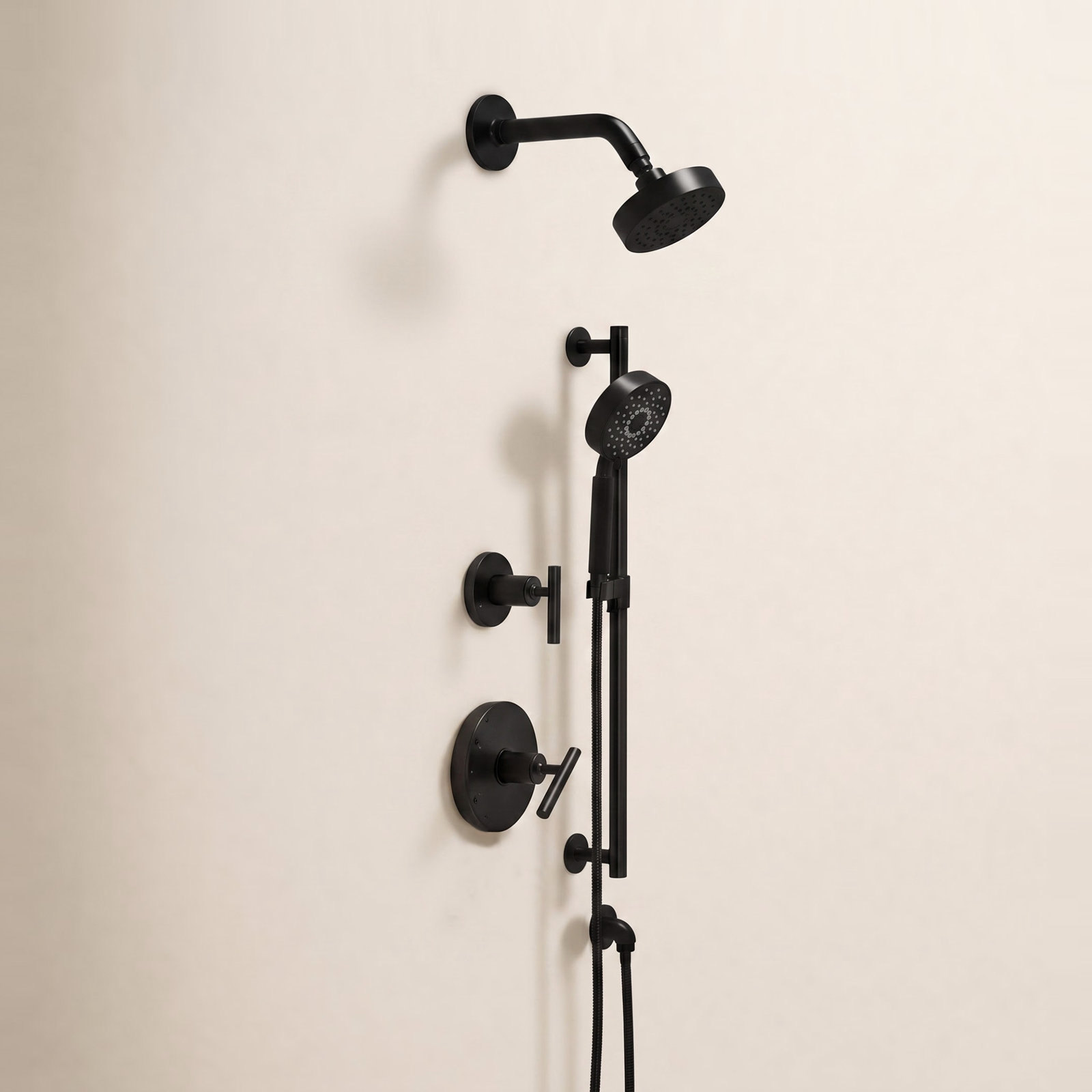 Purist 1.75 GPM Multifunction Handshower Kit, Matte Black, 1.75 GPM
