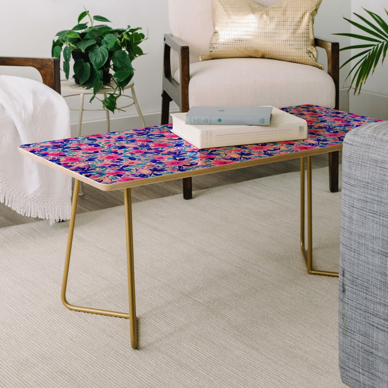 Table basse jacqueline maldonado oiseaux et fleurs