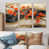 Toile naturelle avec cadre flottant