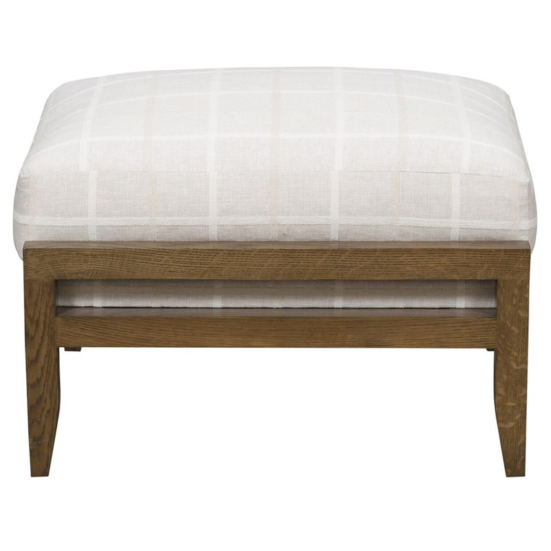 Wainscott Ottoman, Worthy Snow, Casa Blanca