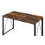 Bureau d'écriture rectangulaire avec base en métal-44323985-44323986