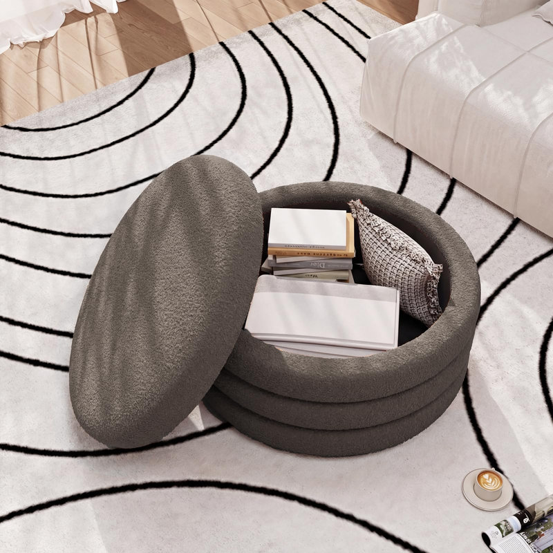 Table basse avec repose-pieds 30 pouces, Gris