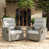 Coussin beige / structure grise