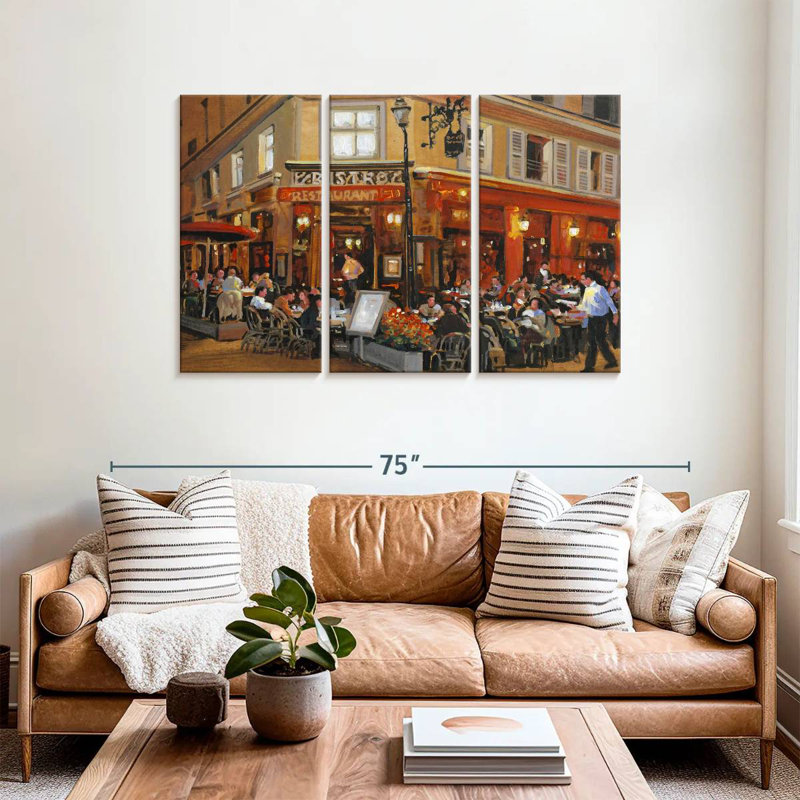  «Bistro I, H 36 po x l 57 po