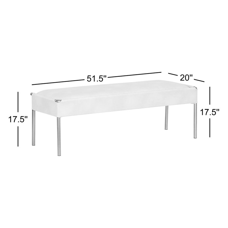 Bellevue Upholstered Bench, Black