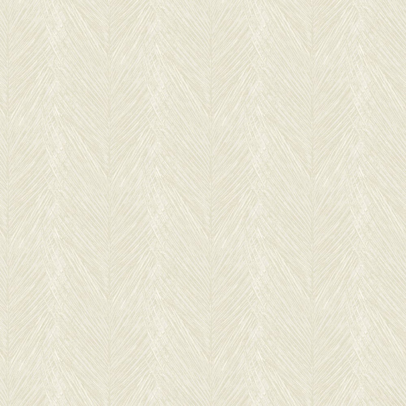 Designer Colors Feather Print Shimmer Wallpaper Roll, Cream
