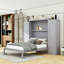 Lit escamotable avec garde-robe et tablette de rangement Murphy-1050556963-1050556961