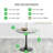 Elina Round Marble Effect Pedestal Dining Table