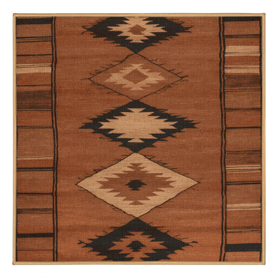 Tapis brun lavable à la machine