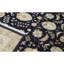 Tapis bleu marine et ivoire de haute qualité noué à la main-106958374