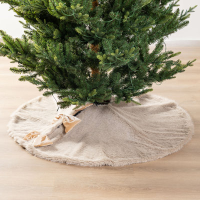 Jupe d'arbre de Noël réversible 48 po