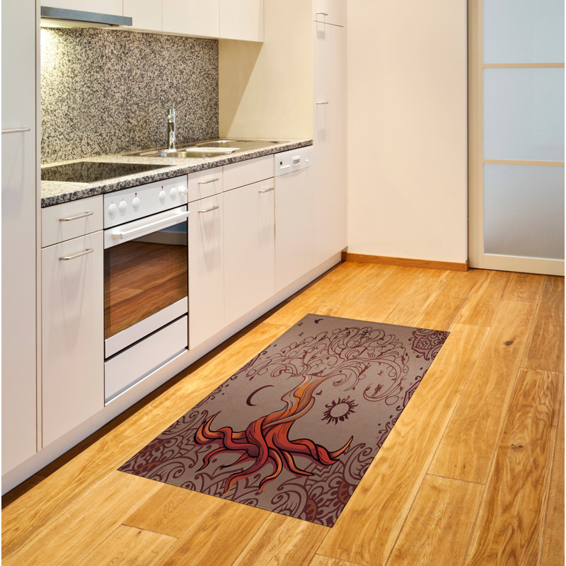 Ethnic High Density Long Fiber Poly Threads Decorative Area Rug Carpet, Rectangle 2'7" x 5'
