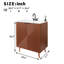 30"Fluted Oak Freestanding Bathroom Vanity with Integrated Ceramic Sink& Soft Close Storage Cabinet