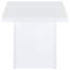 Table de bout blanche ultrabrillante