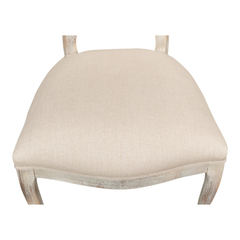 Banner Upholstered Dining Chair, Light Gray, Gray