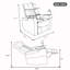 Fauteuil inclinable de cinéma maison 34,4 po Shanice-490183347
