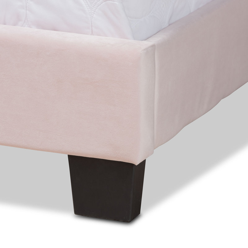Julianna Upholstered Standard Bed, Queen, Light Pink